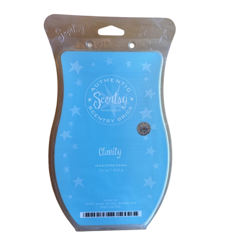 Scentsy Wax Melt Bar CLARITY 16 Oz / Discontinued / Retired‎ Hard To Find GIANT